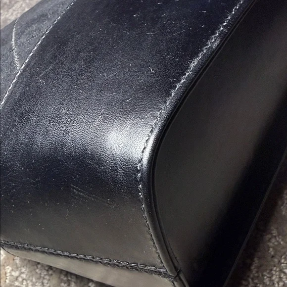 Salvatore Ferragamo Black and Gold Shoulder Bag - Picture 7 of 13